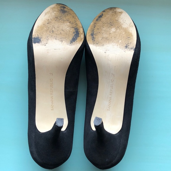 Banana Republic Suede Peep Toe Pumps - Picture 6 of 6
